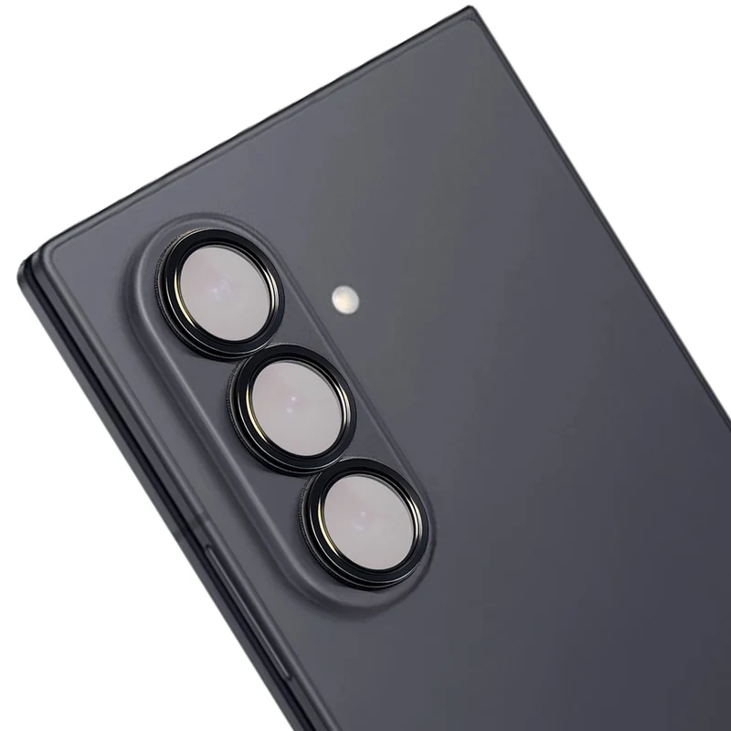 Glas für die Kamera für Galaxy Z Fold8 Ultra, Bizon Glass Snap Lens, 1 Set, Schwarzer Rahmen