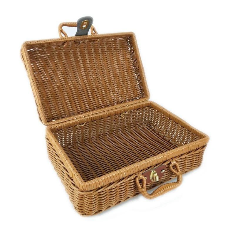 Handgefertigte Rattan Aufbewahrungsbox Karnz