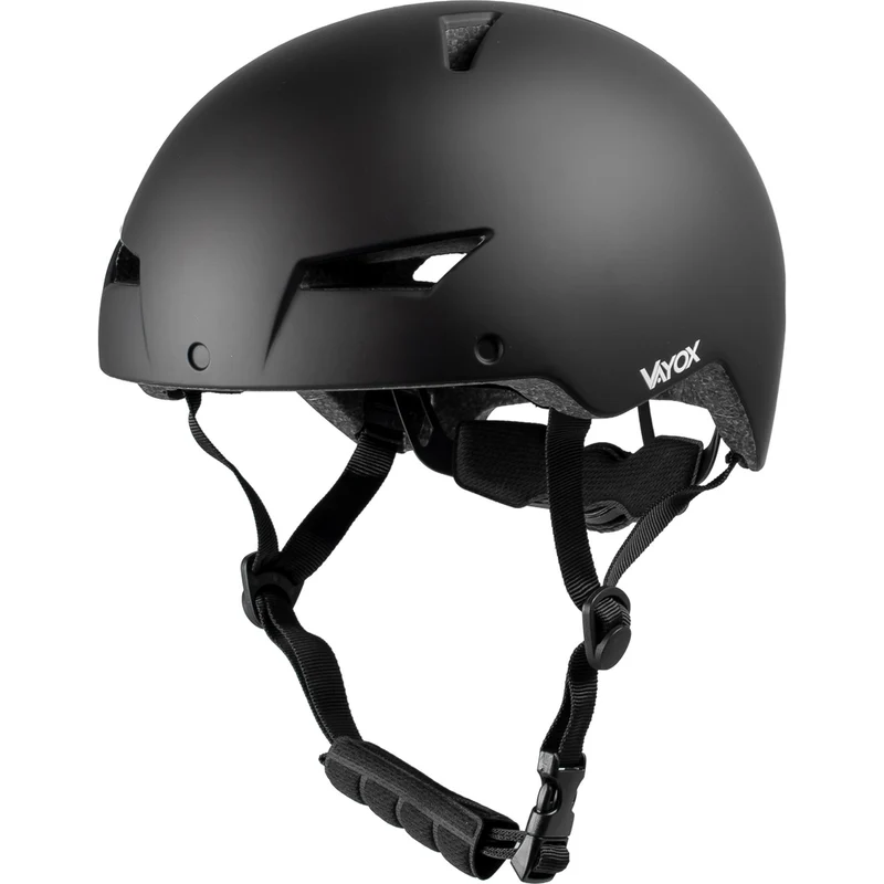 Fahrradhelm mit LED-Licht, Vayox Street VA0423BMM 55-58 cm, Schwarz