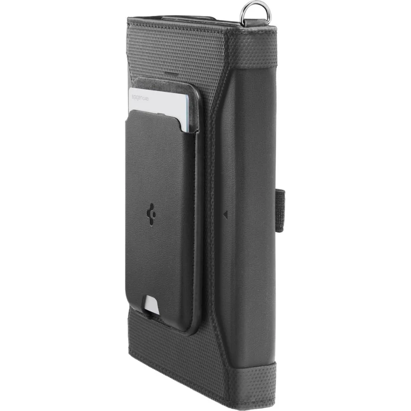 RFID-Brieftasche, Karten-/Passport-/Dokumentenetui, Spigen Universal Passport Holder with MagSafe Wallet, Schwarz