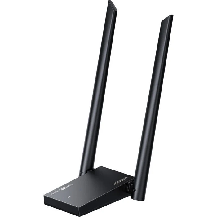 Netzwerkadapter, Netzwerkkarte Wi-Fi 6E AXE5400, 2.4/5/6 GHz, 574/2402/2402 Mb/s, USB-C, Ugreen CM787, Schwarz