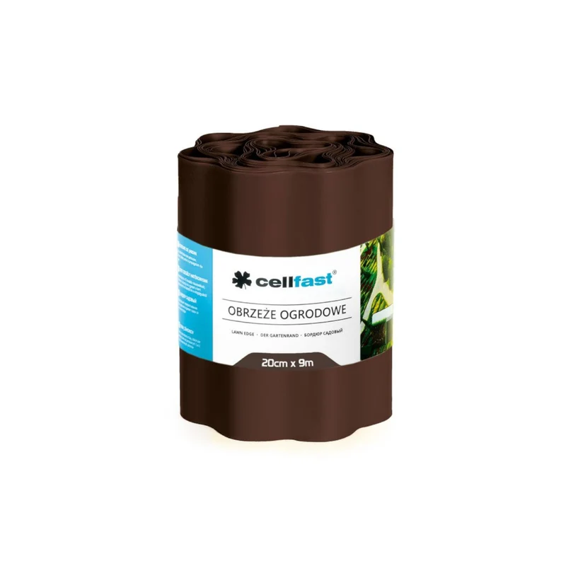 Gartenrand 20cm x 9m Cellfast braun