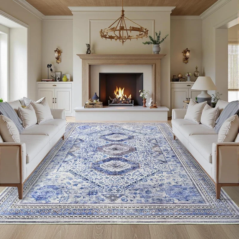 Vintage-inspirierter dekorativer Teppich