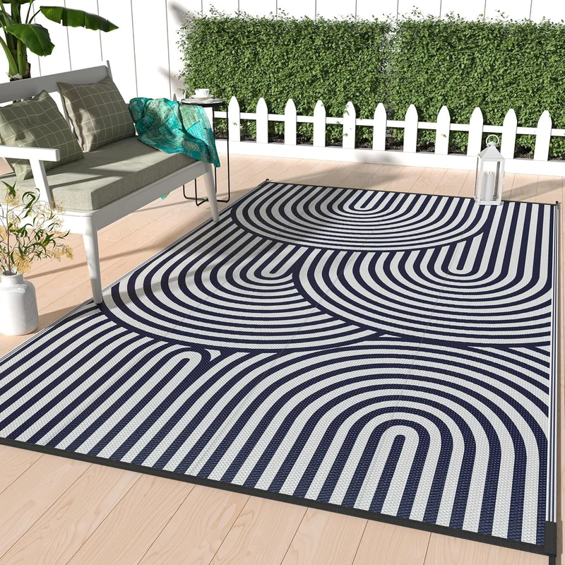 Geometrisch gemusterte Outdoor-Bereichsmatte