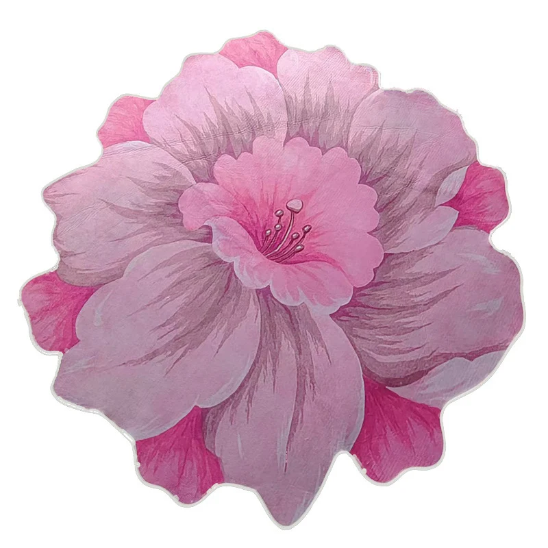 Blumenförmiger Teppich