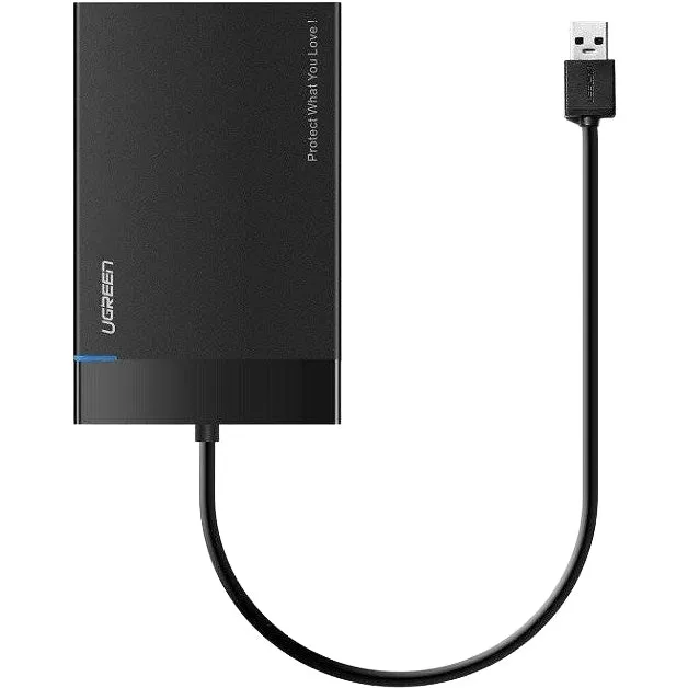 Festplattengehäuse 2.5" SATA auf USB-A 3.0 5Gb/s, Ugreen US221, Schwarz