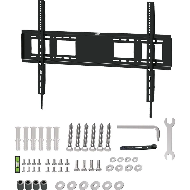 Wandhalterung für TV und Monitor 60–120" mit VESA, 3mk Hardy MaxX 120, Schwarz
