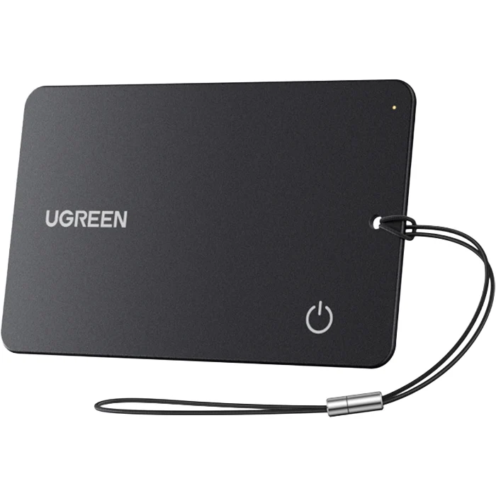 Karten-Tracker mit Bluetooth, Ugreen Slim Pro CM910, kompatibel mit Apple Find My und Android Find Hub, Schwarz