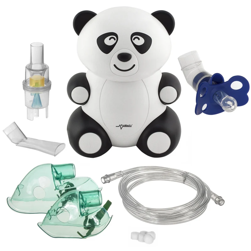 Promedix PR-812 Panda Kinder-Inhalator, Vernebler, Maske, Filter + Schnuller-Set Promedix PR-815