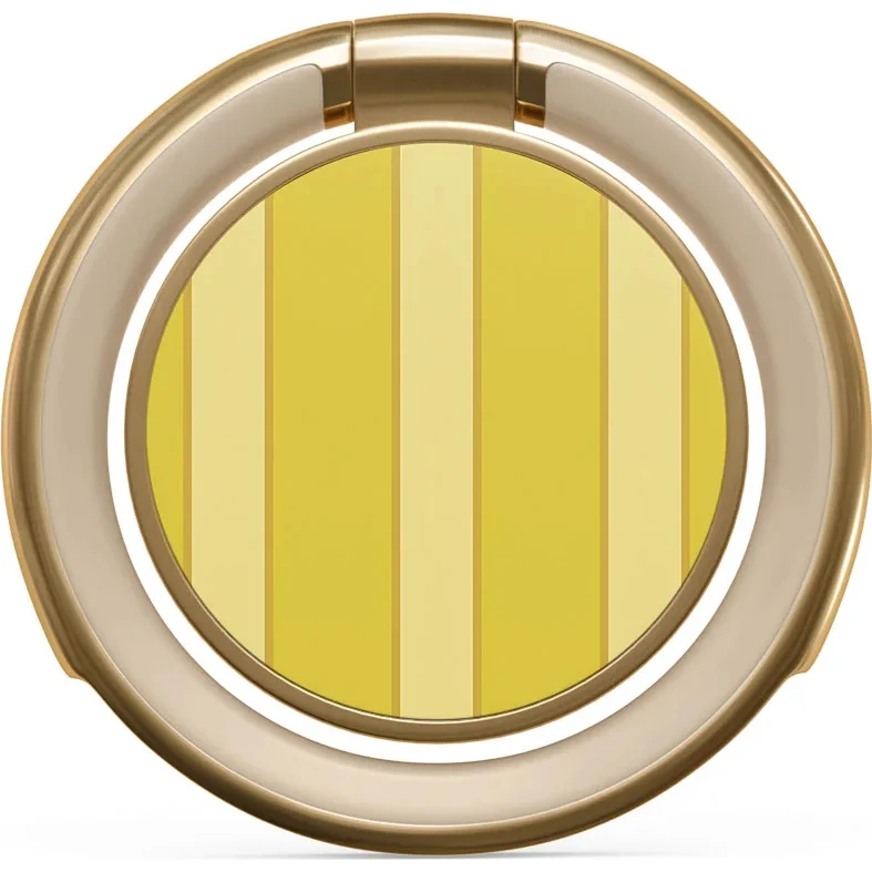 Haltering für Smartphone, Burga Printable Ring Holder, mit 360° Rotation und Standfunktion, Sunbreak, Golden-Gelb