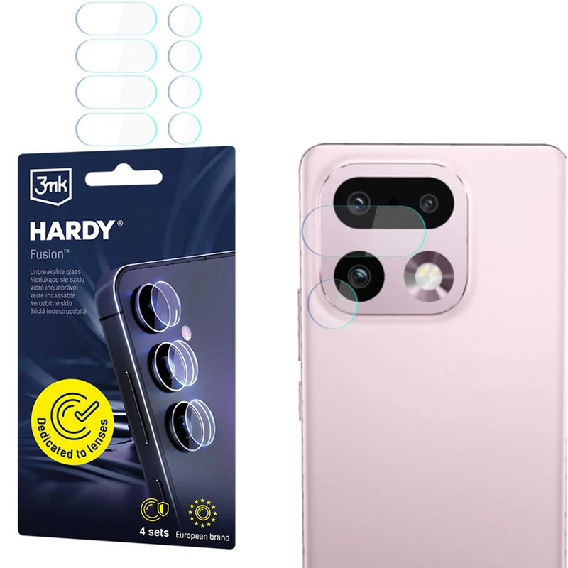 4x Hybridglas Kameraschutz für Linsen für Realme 16 Pro Plus 5G, 3mk Hardy Fusion Lens Protection