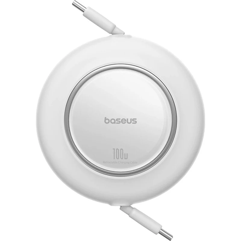 Einziehbares Kabel USB-C zu USB-C, 100W PD, Baseus Free2Pull, 2 m, Weiß