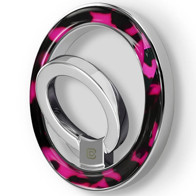 Finger-Magnet-Halterung Ständer, Crong, Schwarz-Rosa
