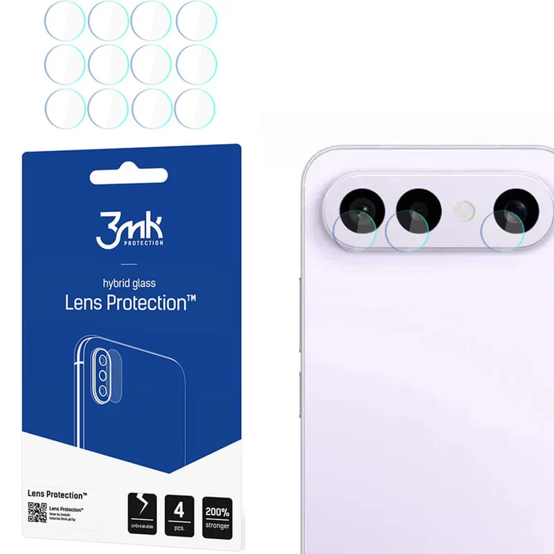 Objektivschutz für Vivo X300 FE, 3mk Lens Protection, 4 Sätze