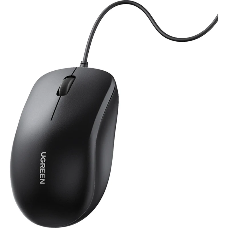 Kabelgebundene ergonomische Maus, USB-A, 1200 DPI, Ugreen MU007, Schwarz