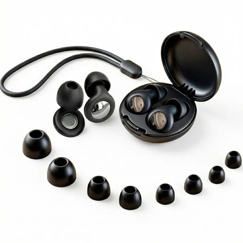 Silikon-Ohrstöpsel Tech-Protect QuietFit, Schwarz