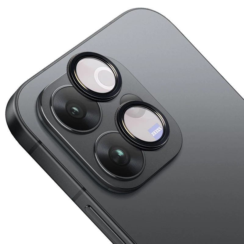 Glas für die Kamera für Vivo V70 5G, Bizon Glass Snap Lens, 1 Set, Schwarzer Rahmen