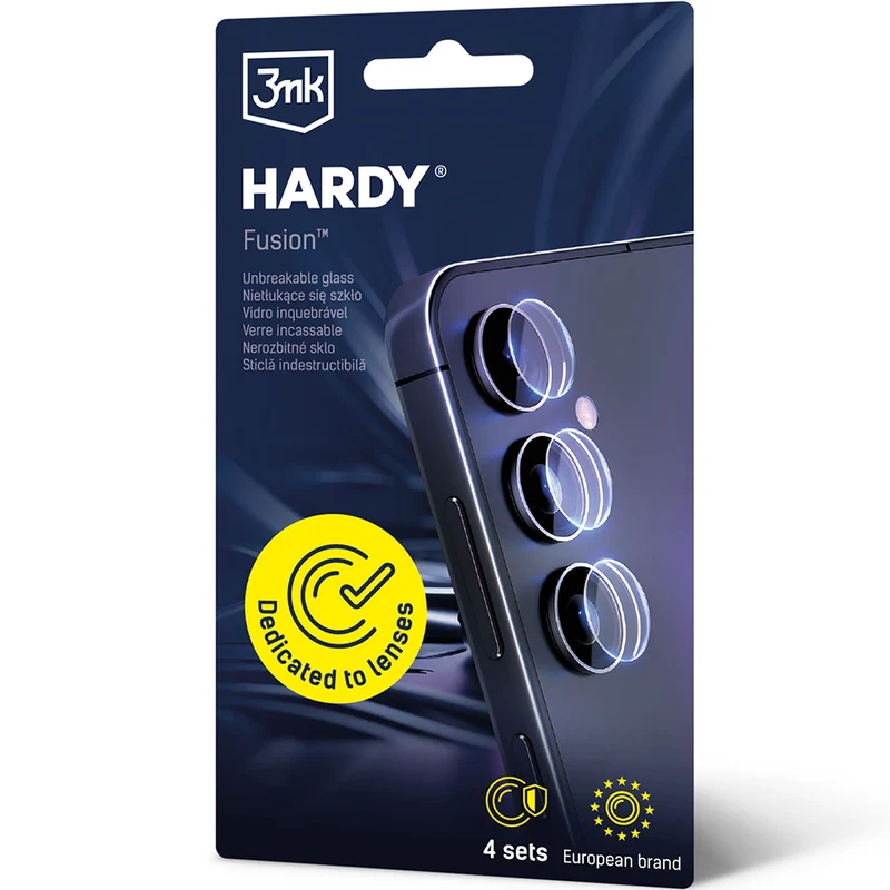 4x Hybridglas Kameraschutz für Linsen für Galaxy S24 Plus, 3mk Hardy Fusion Lens Protection