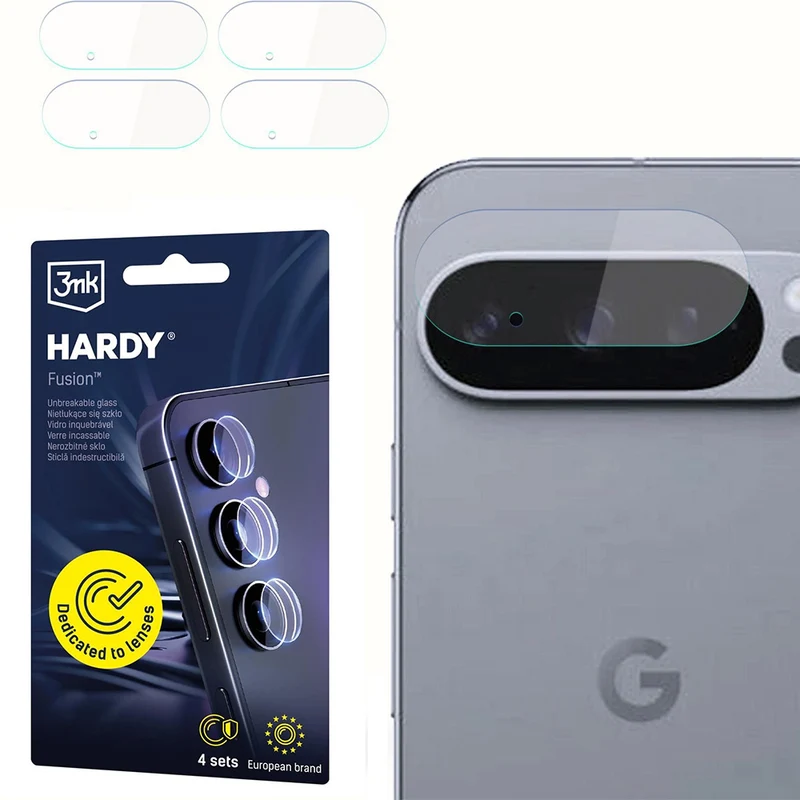 4x Hybridglas Kameraschutz für Linsen für Google Pixel 10 Pro, 3mk Hardy Fusion Lens Protection