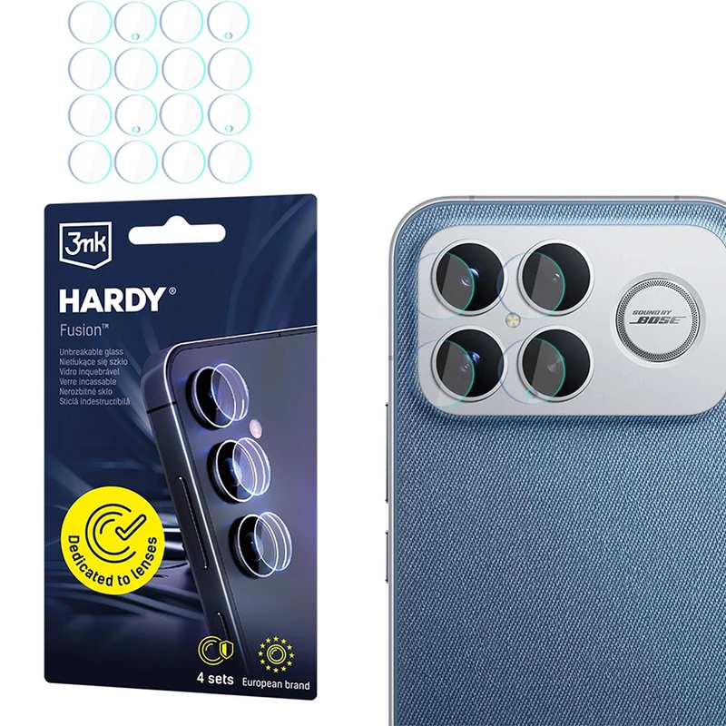 4x Hybridglas Kameraschutz für Linsen für Xiaomi POCO F8 Ultra, 3mk Hardy Fusion Lens Protection