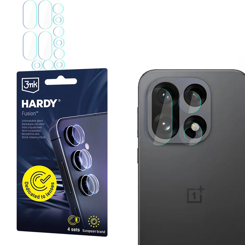 4x Hybridglas Kameraschutz für Linsen für OnePlus 15, 3mk Hardy Fusion Lens Protection