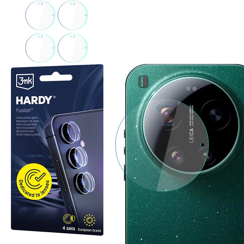 4x Hybridglas Kameraschutz für Linsen für Xiaomi 17 Ultra, 3mk Hardy Fusion Lens Protection