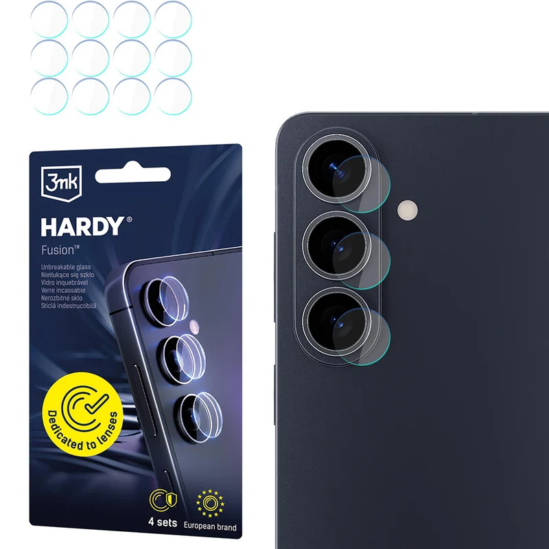 4x Hybridglas Kameraschutz für Galaxy S26 Plus, 3mk Hardy Fusion Lens Protection