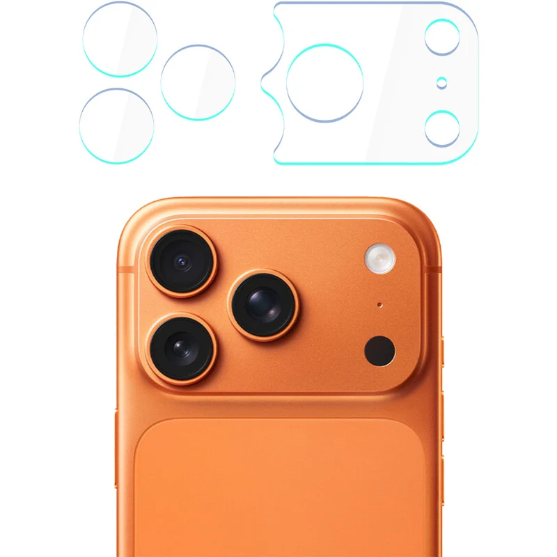 4x Hybridglas Kameraschutz für iPhone 17 Pro Max, 3mk Hardy Fusion Lens Protection