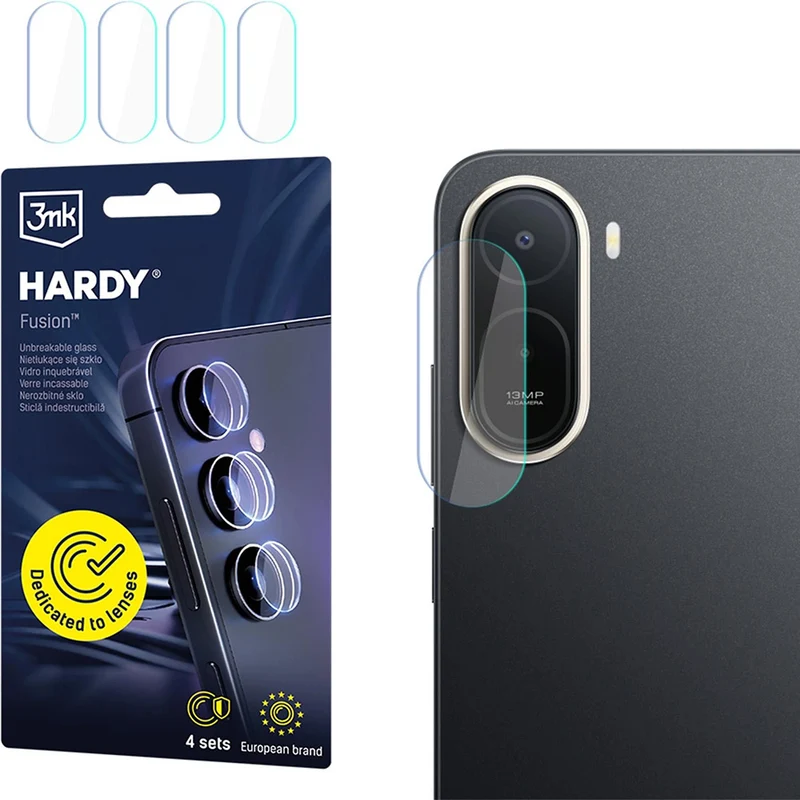 4x Hybridglas Kameraschutz für Linsen für Xiaomi Redmi A7 Pro 4G, 3mk Hardy Fusion Lens Protection