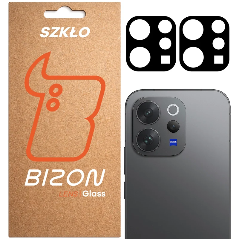 Gehärtetes Glas für die Kamera für Vivo V70 5G, Bizon Glass Lens, 2 Stück