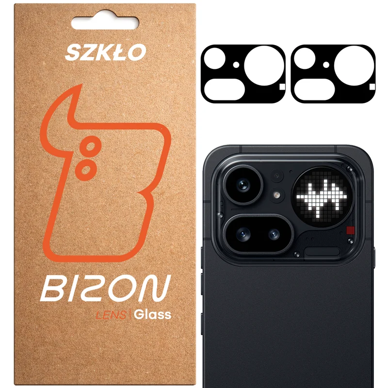 Gehärtetes Glas für die Kamera für Nothing Phone (4a) Pro, Bizon Glass Lens, 2 Stück