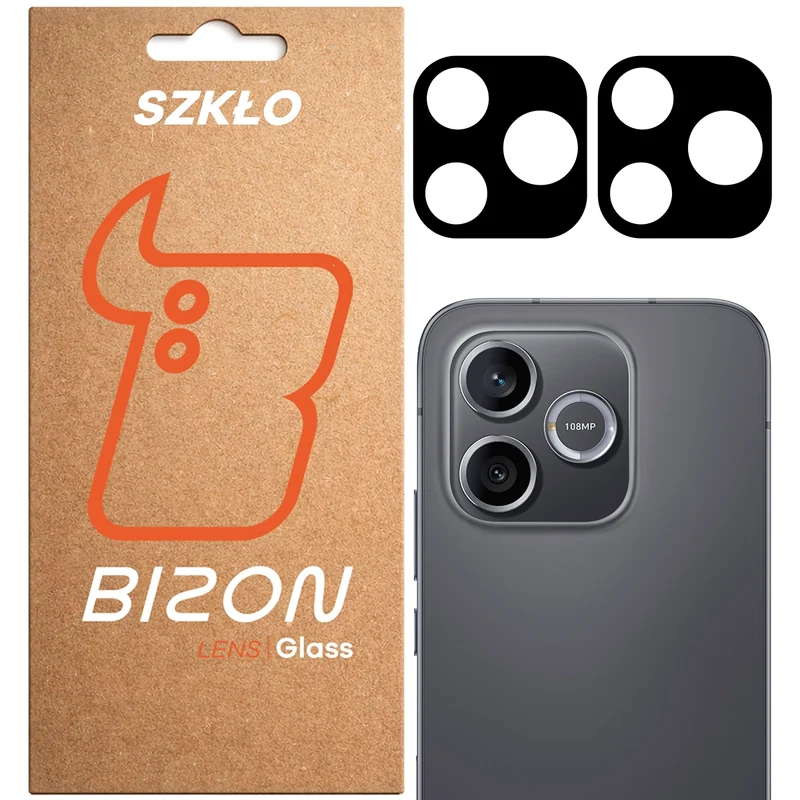 Gehärtetes Glas für die Kamera für Honor 600 Lite 5G, Bizon Glass Lens, 2 Stück