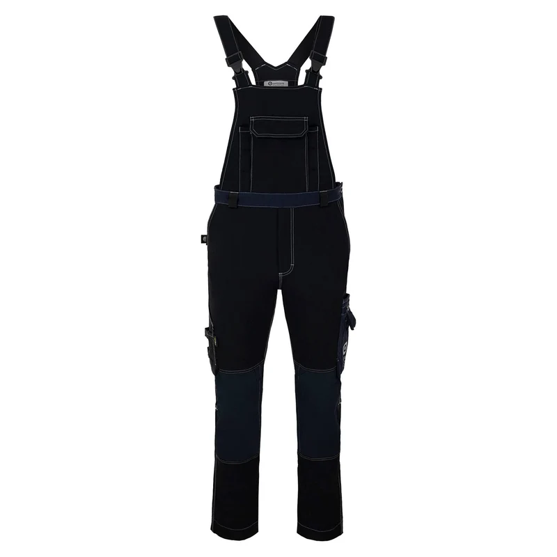 Avacore Latzhose, Stretch, Cordura, schwarz und marineblau, Größe 56, Avaflex