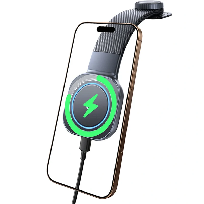 Autohalterung für das Armaturenbrett mit MagSafe / Qi, 15W, Baseus PrimeTrip C03Pro, Schwarz