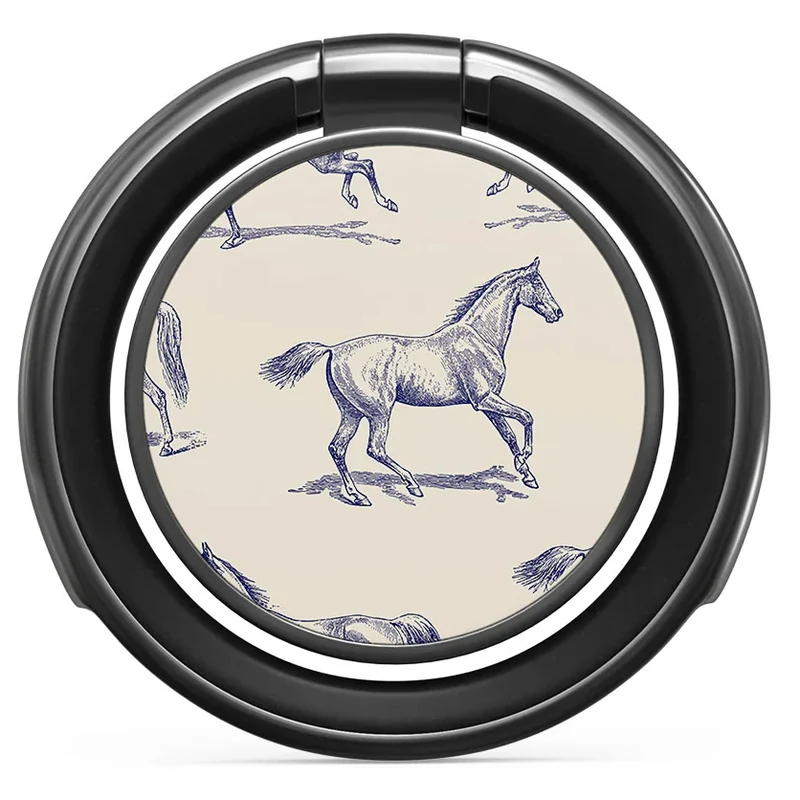 Finger-Magnet-Halterung / Ständer, Burga Derby Race, Beige mit Blau