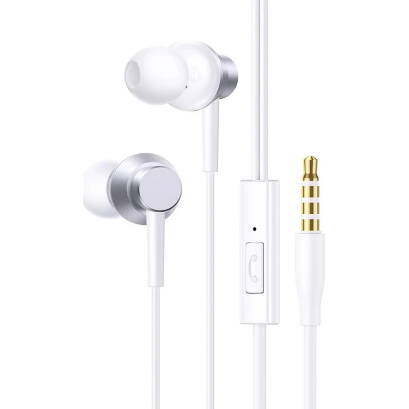 Kabelgebundene In-Ear-Kopfhörer mit Mini-Jack 3,5 mm, Baseus Encok HZ11, Weiß