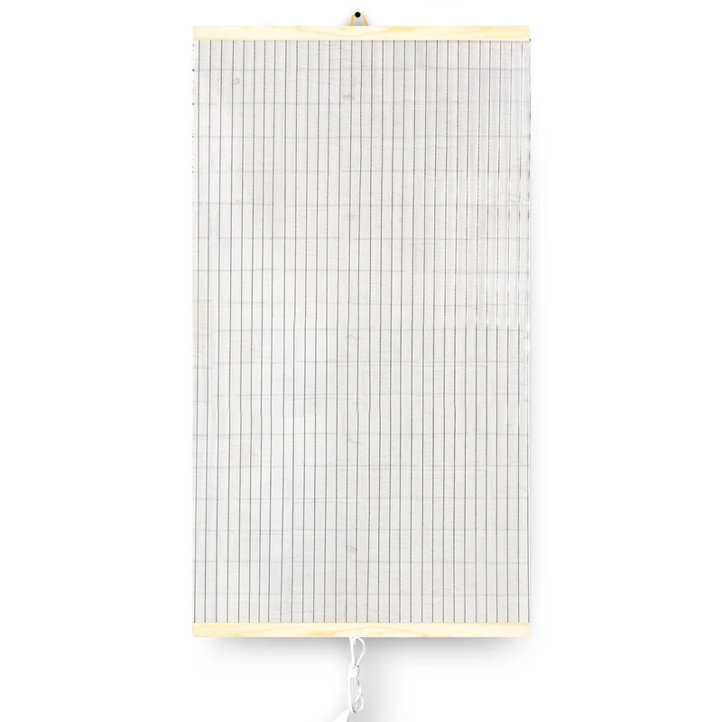 Infrarot-Heizung - flexible Heizplatte 430W TRIO Design 14 transparent, Abmessungen 100x57cm mit Schalter und Regler