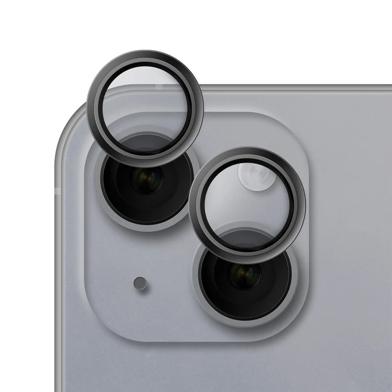 Kameraschutz für iPhone 15 / 15 Plus, Hammer Glass Lens Protector, Silber