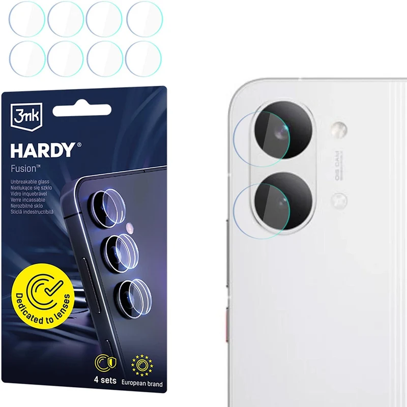 4x Hybridglas Kameraschutz für Linsen für Xiaomi POCO X8 Pro Max, 3mk Hardy Fusion Lens Protection