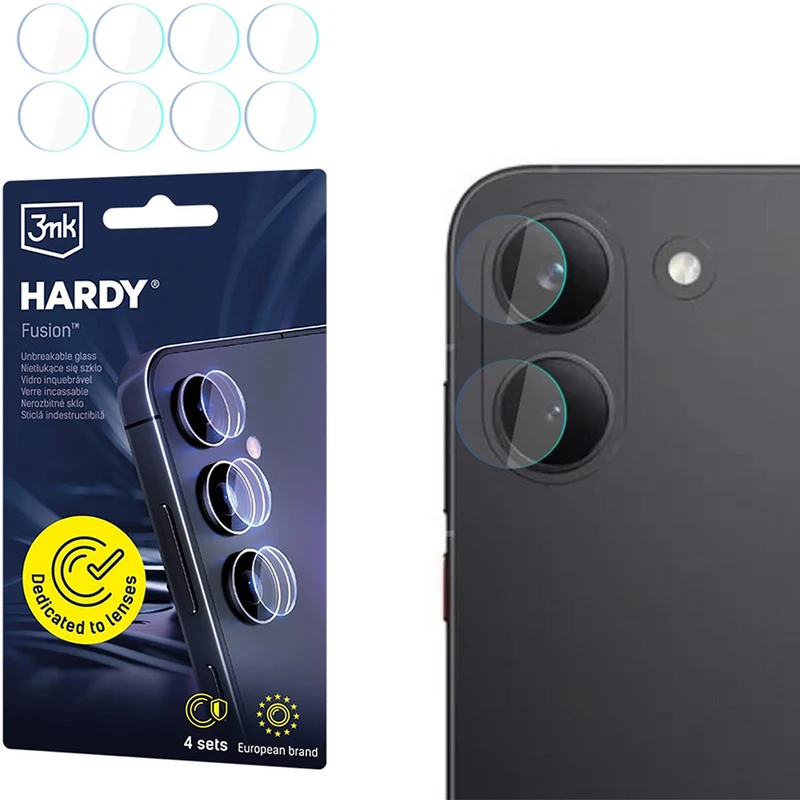4x Hybridglas Kameraschutz für Linsen für Xiaomi POCO X8 Pro, 3mk Hardy Fusion Lens Protection