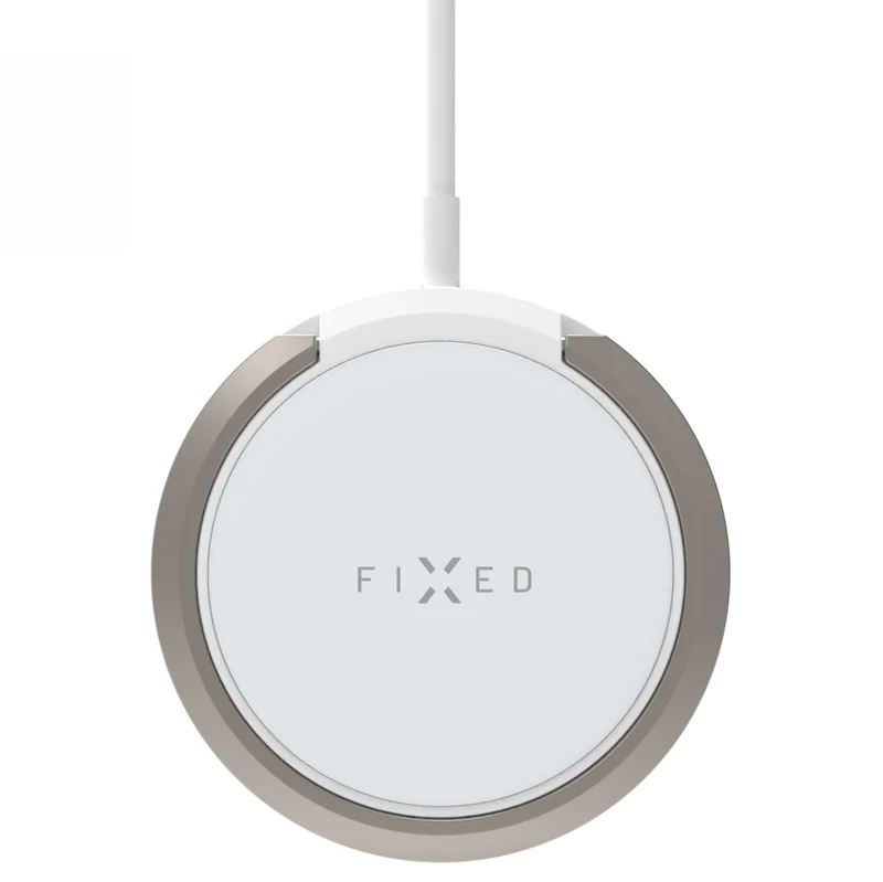 Induktives Ladegerät Qi 15W, mit MagSafe, Fixed MagPad, Weiß