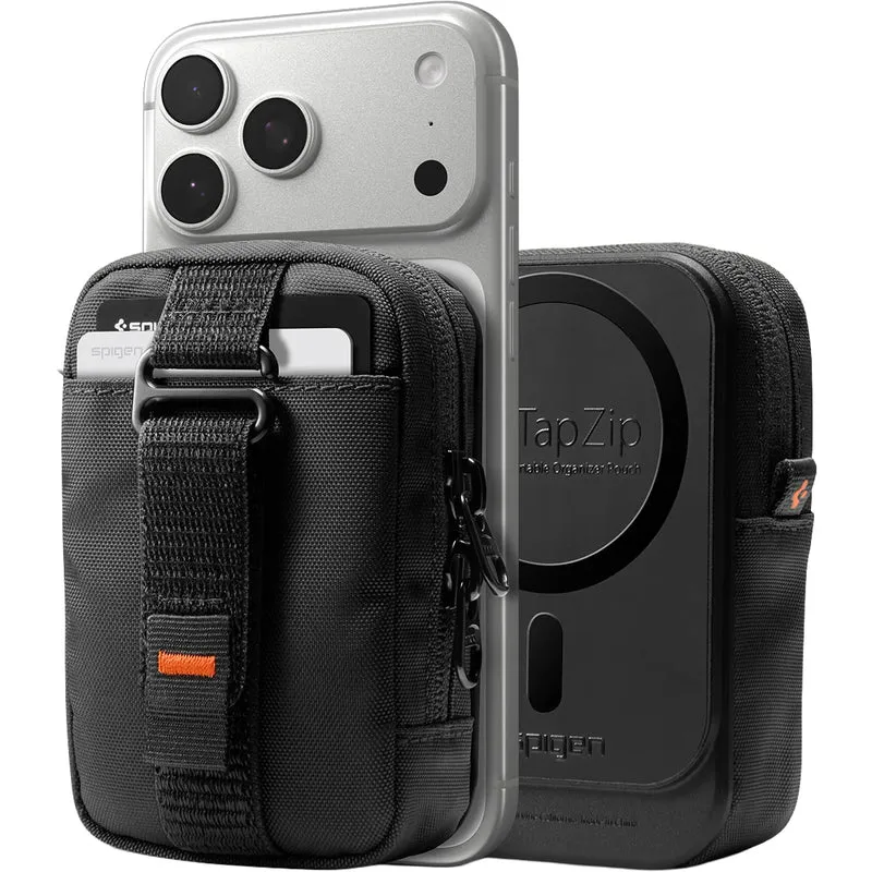 Magnetische Tasche für MagSafe, Spigen Organizer Pouch Tintap, Schwarz