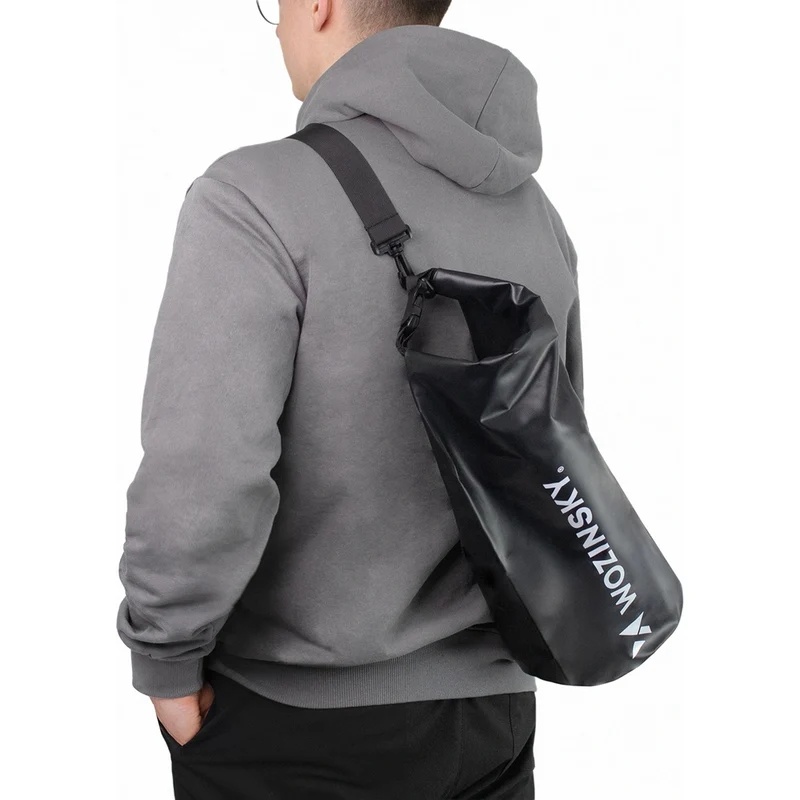 Wasserdichter Reisebeutel 10 l, Wozinsky WWK-10, Schwarz