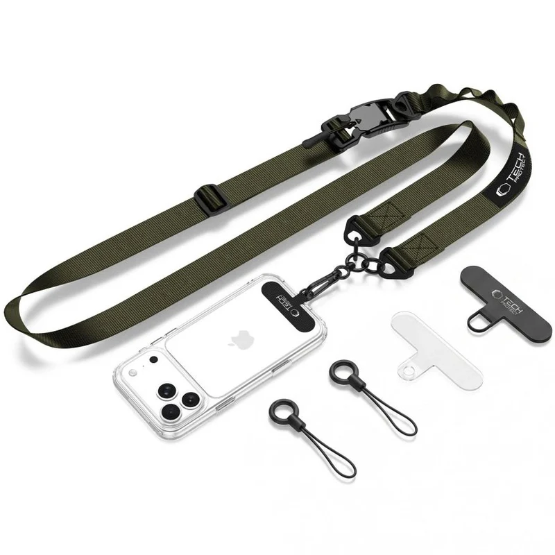 Handy-Schlüsselband für Telefon Tech Protect C9S Rope Crossbody, Grün
