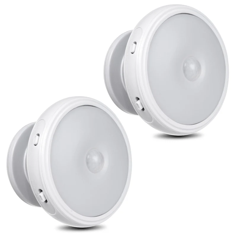 LED-Lampe mit Maclean-Bewegungssensor, Magnet, Hintergrundbeleuchtung, Lichtmodi: kontinuierlich, PIR-Sensor, 3xAA, MCE223, 2 Stück