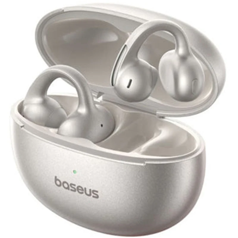 In-Ear-Kopfhörer mit Ohrbügel, Baseus Bowie MC1 Pro Open Ear TWS Earbuds, IP67, Bluetooth 6.0, Silbern