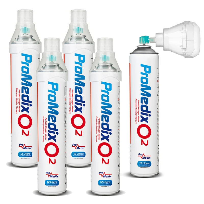 Tragbares 99,4% Sauerstoff-Inhalationsgerät Promedix 12L, PR-994, 5 Stück