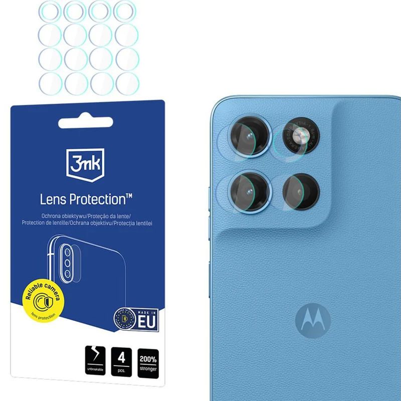Objektivschutz für Motorola Moto G17 / G17 Power, 3mk Lens Protection, 4 Sätze