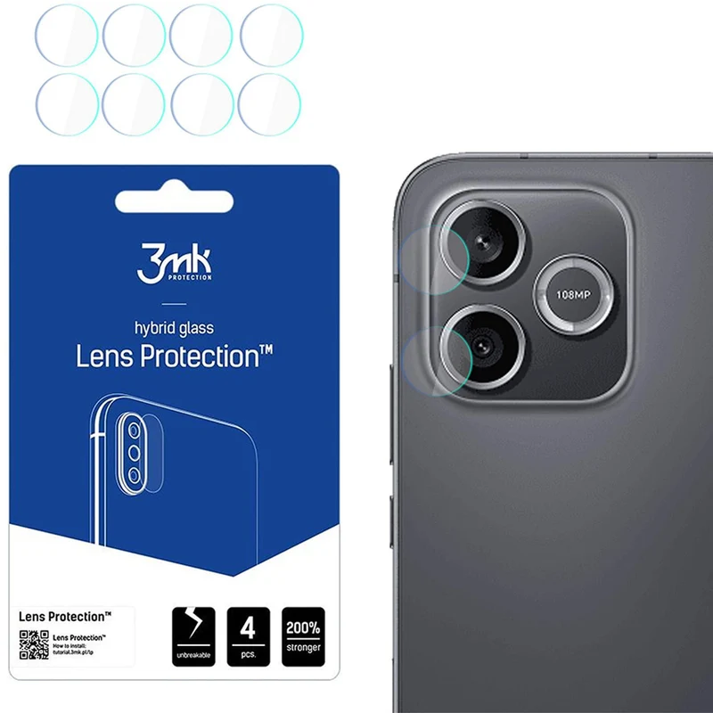 Objektivschutz für Honor 600 Lite 5G, 3mk Lens Protection, 4 Sätze