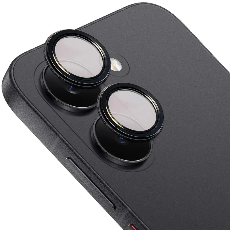 Glas für die Kamera für Xiaomi POCO X8 Pro, Bizon Glass Snap Lens, 1 Set, Schwarzer Rahmen